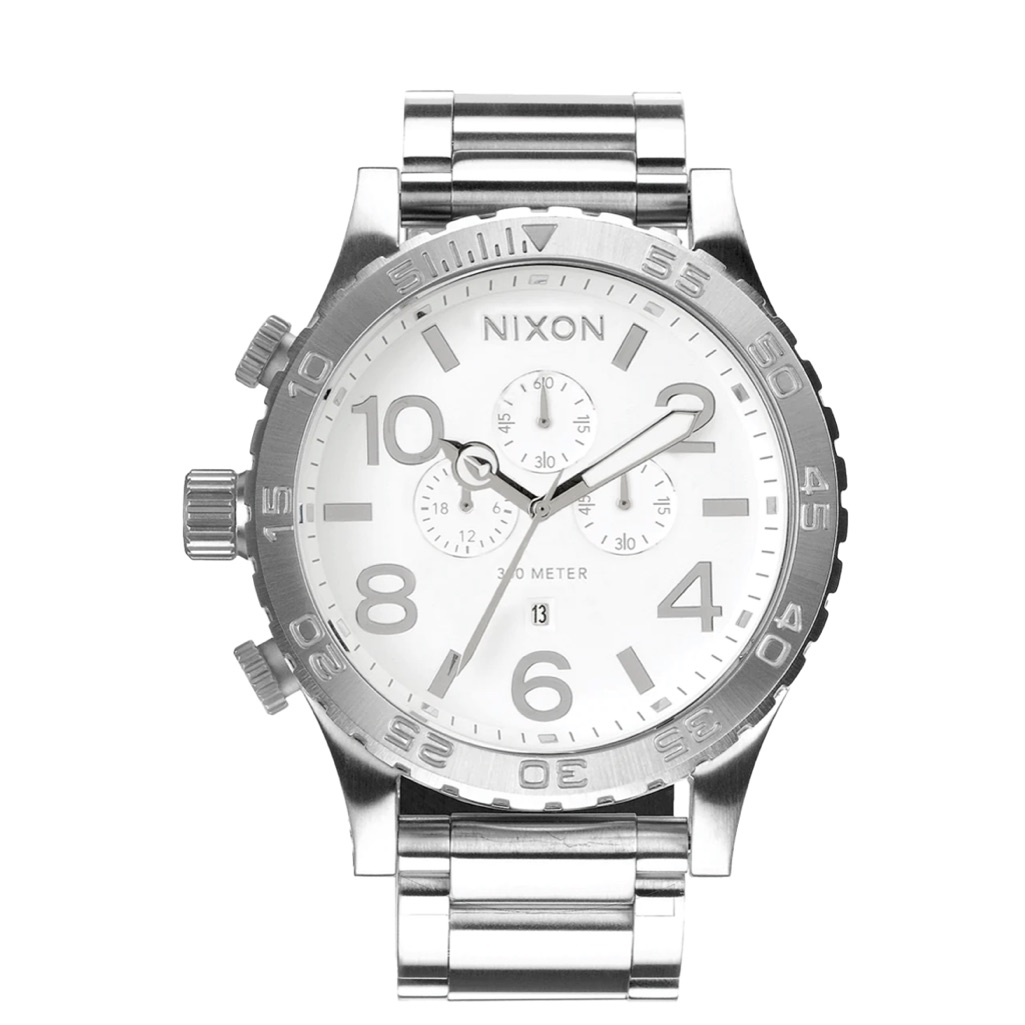 Nixon 51-30 Chrono Men’s Watch Silver And White